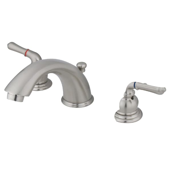 Widespread Bathroom Faucet, Brushed Nickel